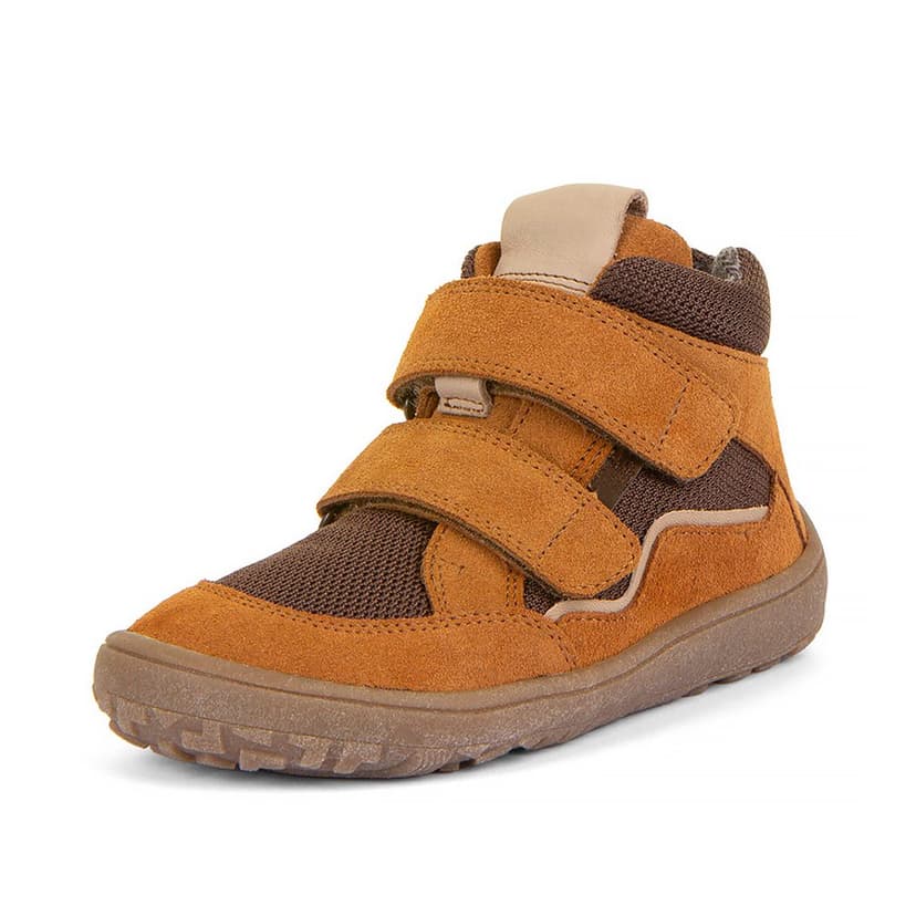 Dětské zimní barefoot boty TEX WOOL Cognac, Froddo, G3110254-14W, hnědá