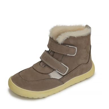 Dievčenská zimná barefoot obuv KESY TAUPE, Protetika, sivá