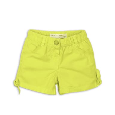 Kraťasy dívčí bavlněné, Minoti, 2SHORT 1, žlutá