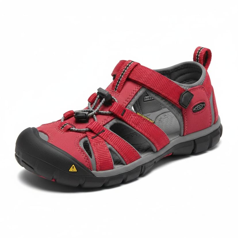Detské sandále SEACAMP II CNX, racing red/gargoyle, Keen, 1014470, červená