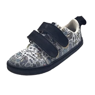 Barefoot dětské tenisky Pegres, BF57U, Gaming černá