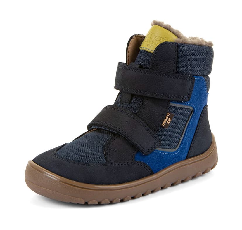 Chlapčenské zimné barefoot topánky UP HILL WOOL Dark Blue Froddo G3160262