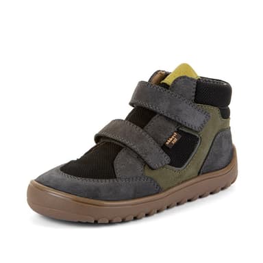 Detské celoročné členkové barefoot topánky UP HILL TEX GREY/BLACK Froddo G3110281-3