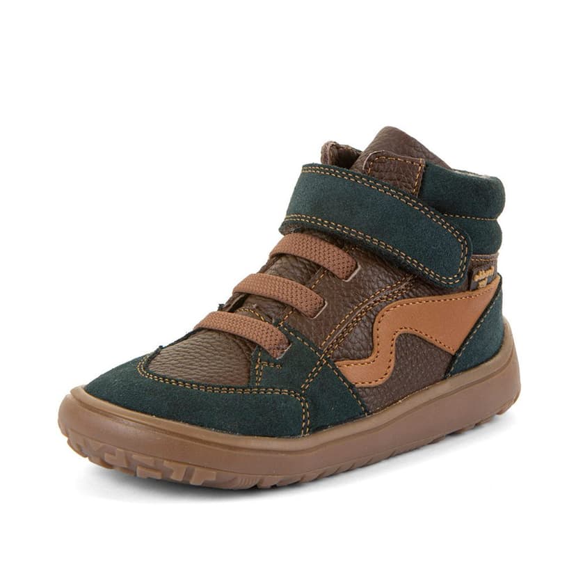 Chlapčenské celoročné členkové barefoot topánky TEX GO BROWN+ Froddo G3110265-17