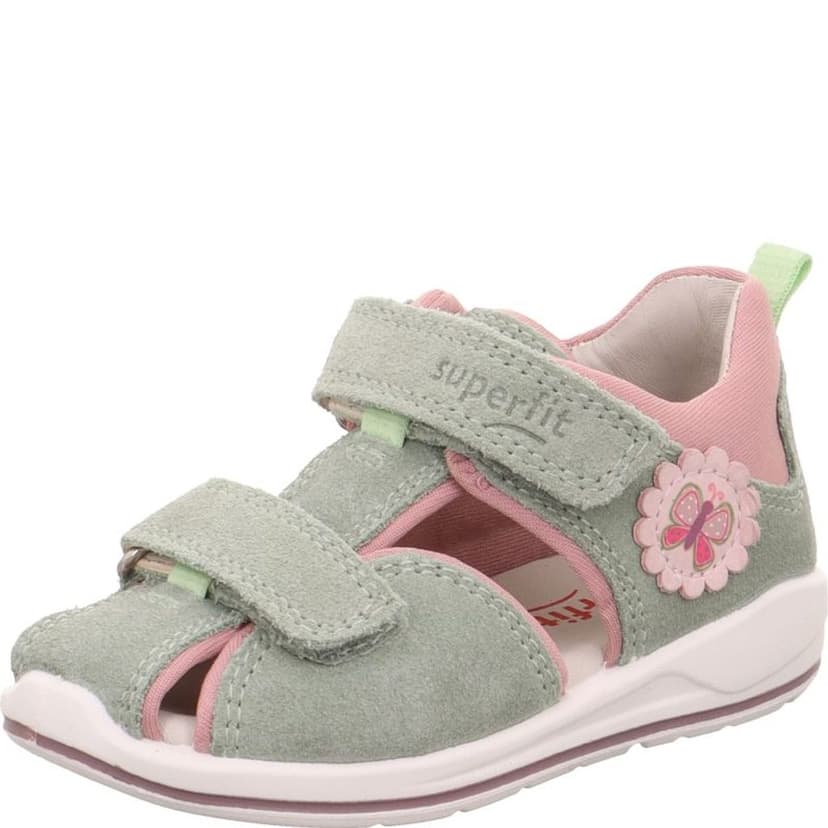 Dievčenské sandále BOOMERANG Light Green/Pink Superfit 1-000866-7500 light green