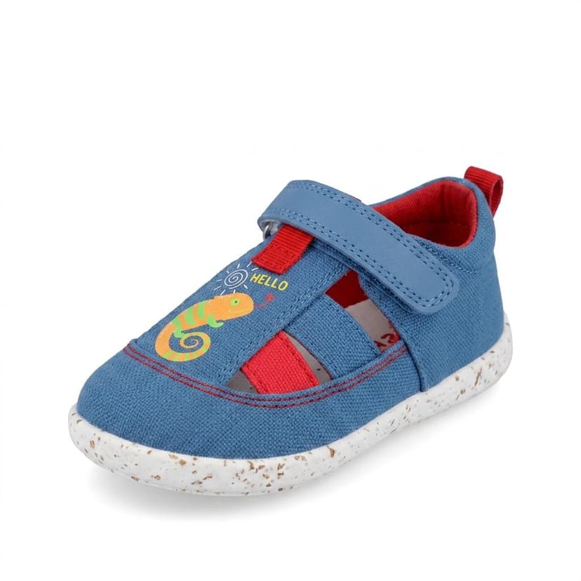 Chlapčenské barefoot sandále LONA LAGARTO INDIGO Biomecanics 262343-A631