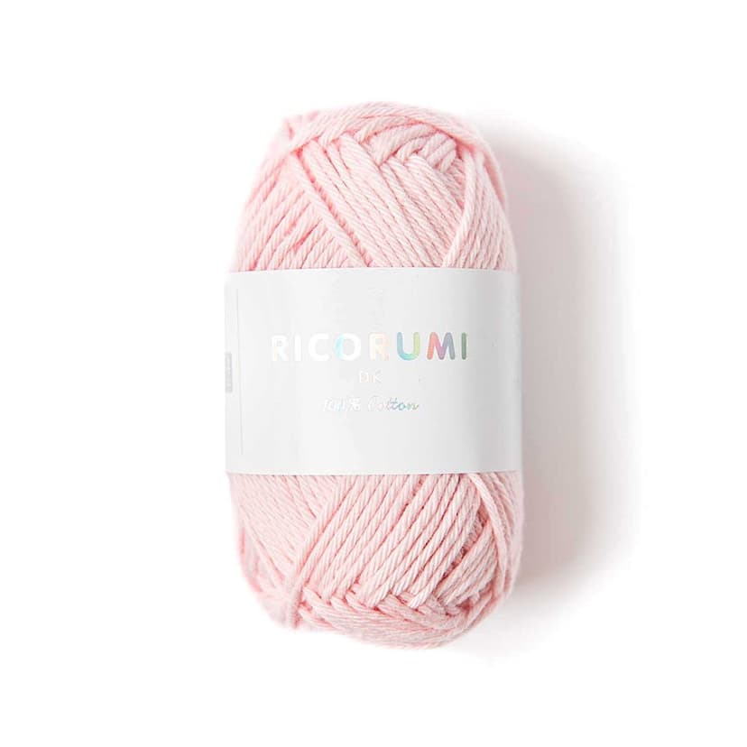 Rico Design Bavlnená háčkovacia priadza Ricorumi dk odtieň 008 pastelová ružová