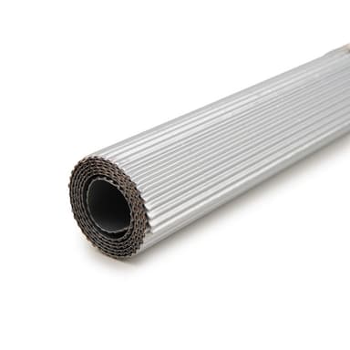 Vlnitá lepenka v rolke 50x70cm vo farbe striebra