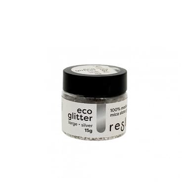 Reslin® Reslin eco glitre do ekologickej živice 15 g veľ. L vo farbe striebra