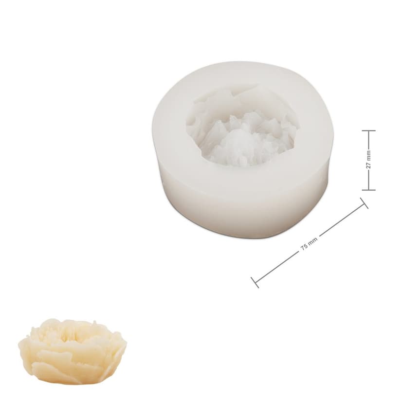 Manumi silikónová forma na odlievanie kreatívnej hmoty 75 x 27 mm v tvare anglickej ruže