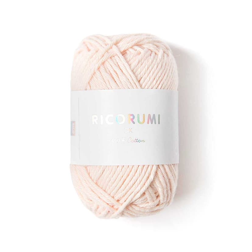 Rico Design Bavlnená háčkovacia priadza Ricorumi dk odtieň 022 tělová