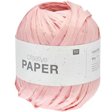 Rico design háčkovacia papierová priadza Creative paper odtieň 003 lososová