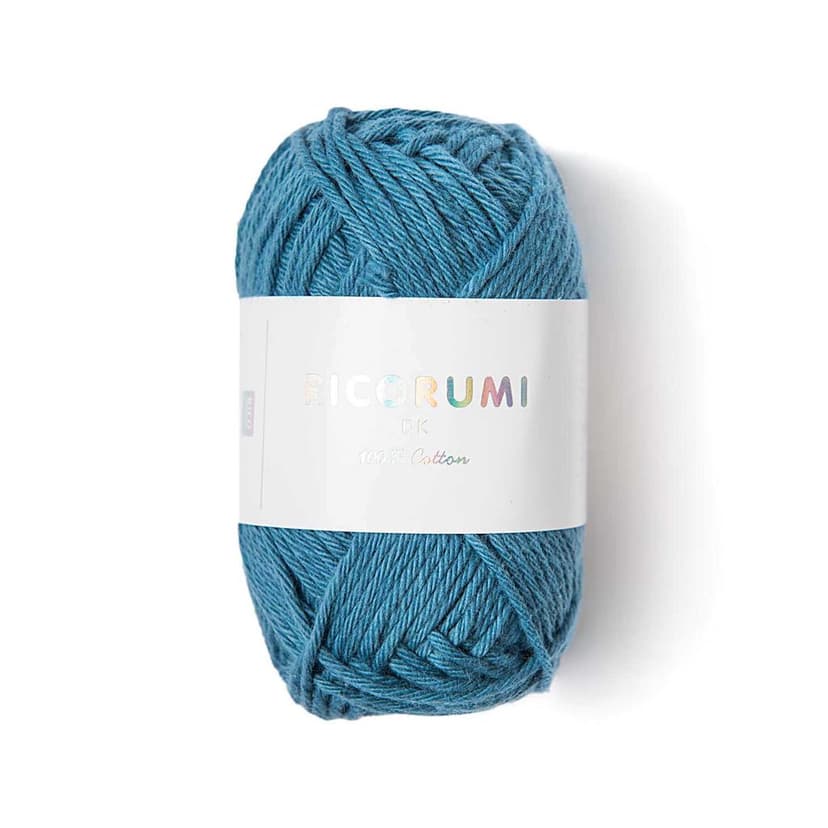 Rico Design Bavlnená háčkovacia priadza Ricorumi dk odtieň 034 denim