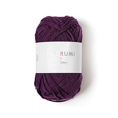 Rico Design Bavlněná háčkovací příze Ricorumi dk odstín 020 tmavě fialová