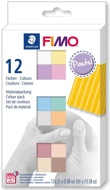 Staedtler FIMO Soft sada 12 barev 25g Pastel