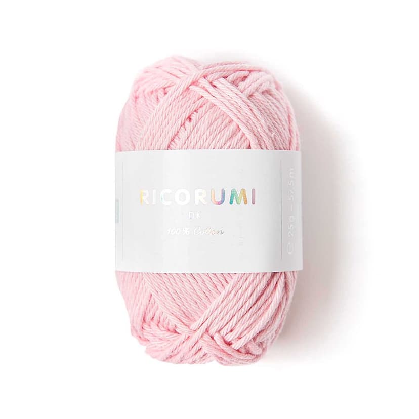 Rico Design Bavlnená háčkovacia priadza Ricorumi dk odtieň 011 svetlo ružová
