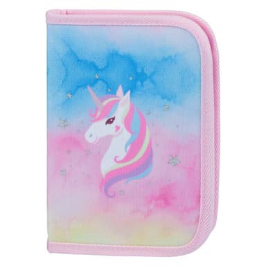 BAAGL Školní penál jednopatrový Rainbow Unicorn