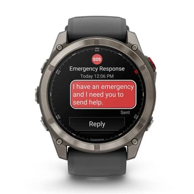 Chytré hodinky Garmin fēnix 8 Pro - 51 mm, AMOLED Sapphire - Titanium / Graphite Silicone Band (010-03199-11)
