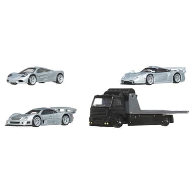 Mattel Hot Wheels 3ks prémiový angličák s tímovým ťahačom - ZÁVOD LE MANS 25JBM07