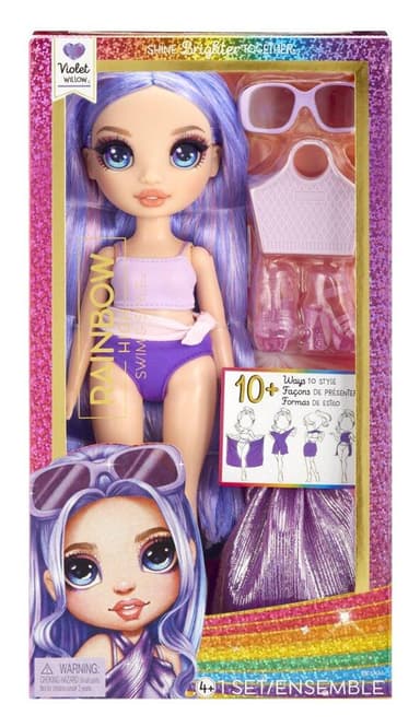 MGA Rainbow High Fashion bábika v plavkách - Violet Willow 26507314