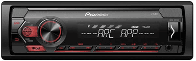 Pioneer MVH-S120UI červené podsvícení tlačítek