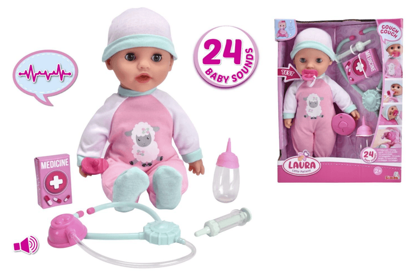 Simba Bábika Laura Malý pacient, 30 cm S 5140520