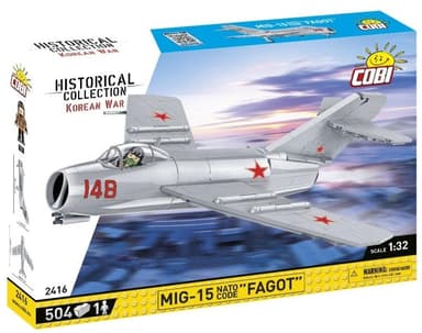 Cobi Korean War MIG-15 FAGOT, 1:32, 504 k, 1 f CBCOBI-2416