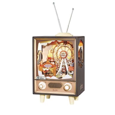 RoboTime 3D Drevené puzzle Karneval pri západe slnka AMT01