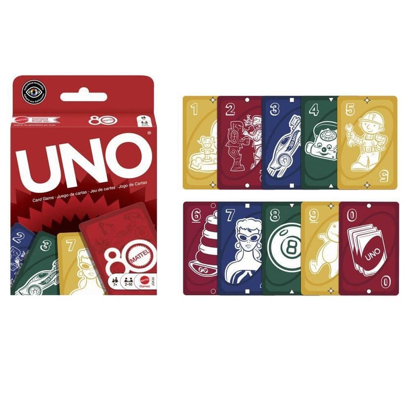 Mattel UNO 80. Výročie Mattel 25JGK30