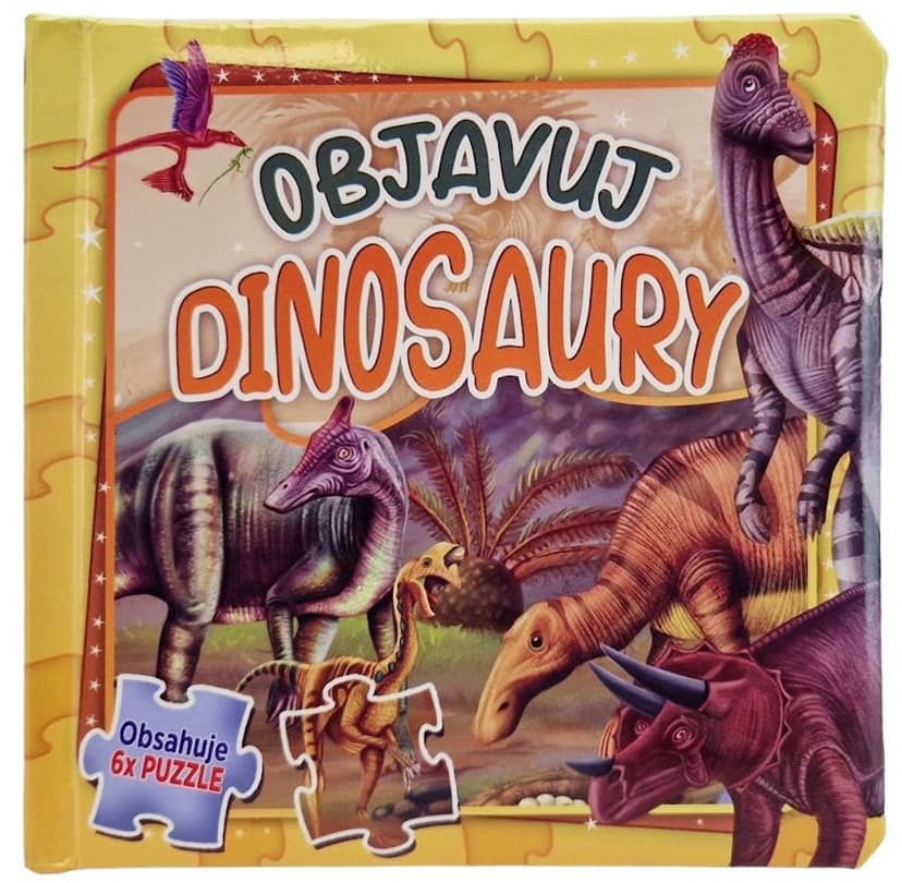 FONI-BOOK Kniha objavuj dinosaury 6x puzzle 944569