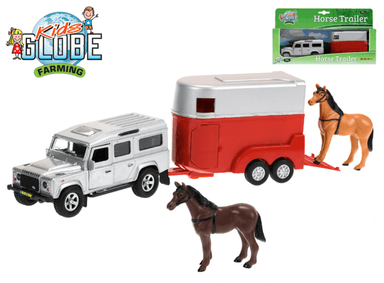 MIKRO - Land Rover Defender kov 14cm zpětný chod s přívěsem 28147