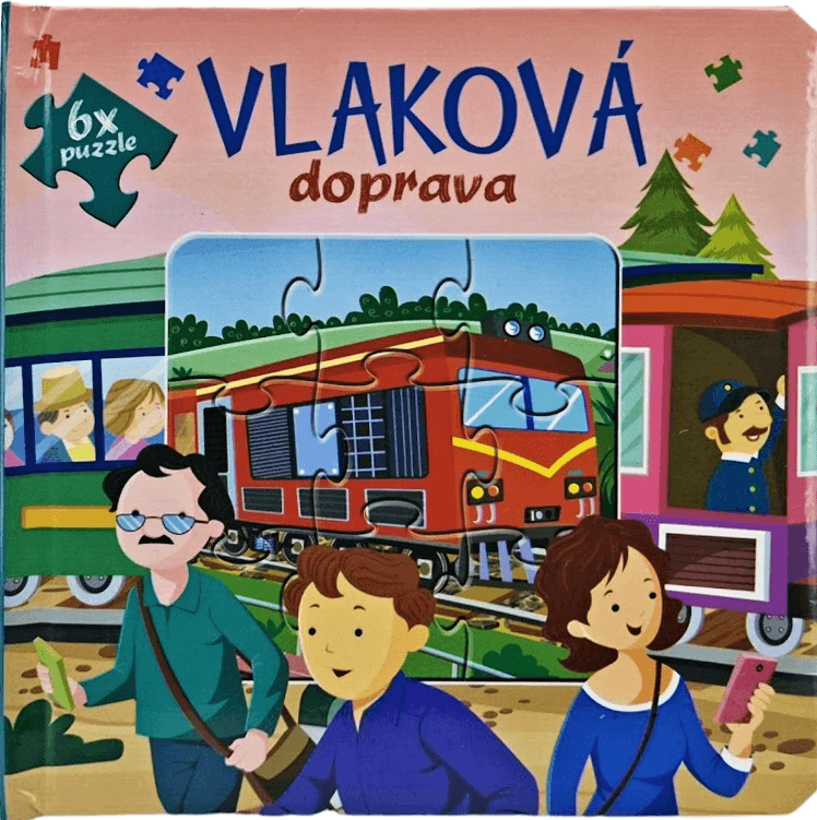 FONI-BOOK Vlaková doprava kniha puzzle 6x 948260