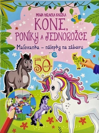 FONI-BOOK Moja hracia knižka - Kone, poníky a jednorožce 943708