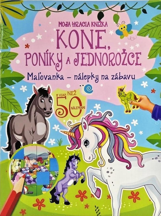 FONI-BOOK Moja hracia knižka - Kone, poníky a jednorožce 943708