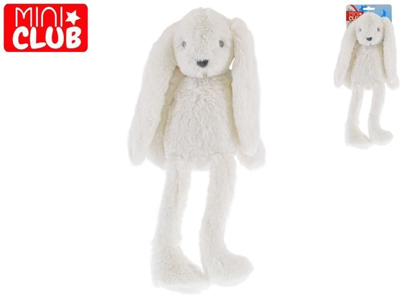 MIKRO - Mini Club zajačik plyšový biely 30cm dlhé nohy 0m+ 93935