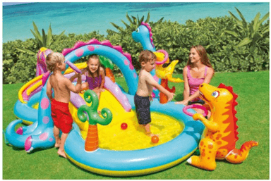 Intex Bazének 57135, Dinoland play center, dětský, nafukovací dětské hřiště, 302x229x112 cm 8050312