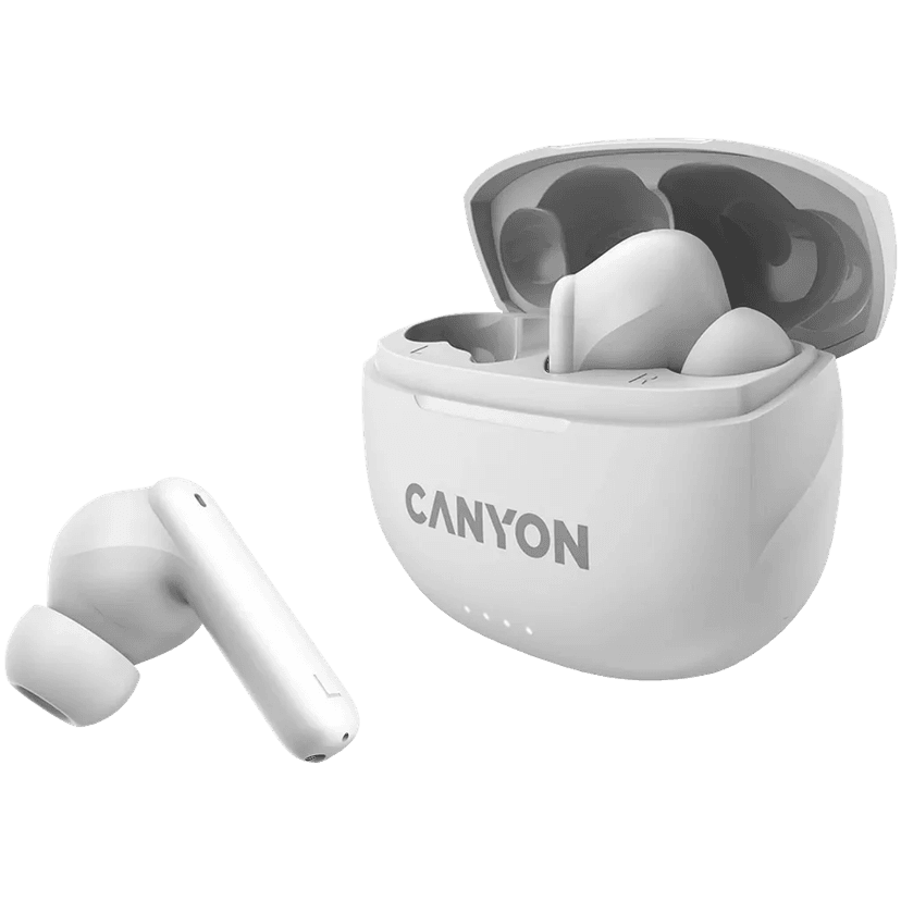 Canyon TWS-8 True Wireless Bluetooth slúchadlá do uší biele CNS-TWS8W
