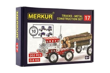 Merkur Stavebnica 017 Kamion 10 modelov 202ks v krabici 26x18x5cm 34000017