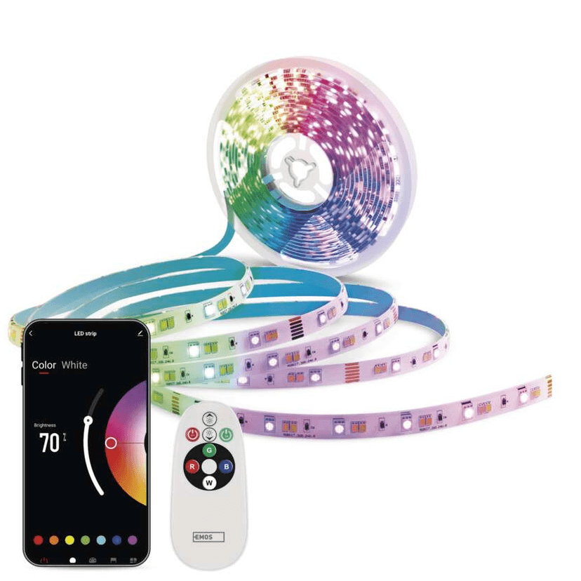 Emos GoSmart LED pásik WiFi 5m, 22W, 1400lm, RGB/CCT ZPW518R