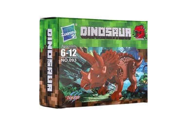Teddies Stavebnica dinosaurus plast hnedý 00800583