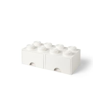 Úložný box lego úložný box 8 s šuplíky - bílá