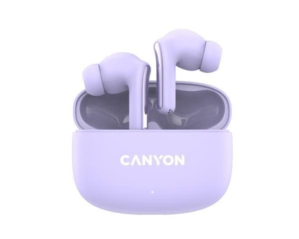 Canyon TWS-9, OnGo 9, True Wireless Bluetooth slúchadlá do uší fialové CNS-TWS9P
