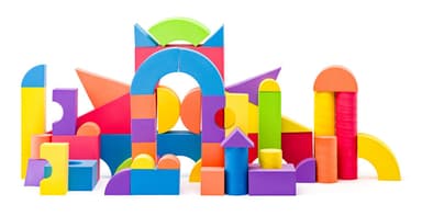 Plastica Penové kocky, 54 ks 105591653
