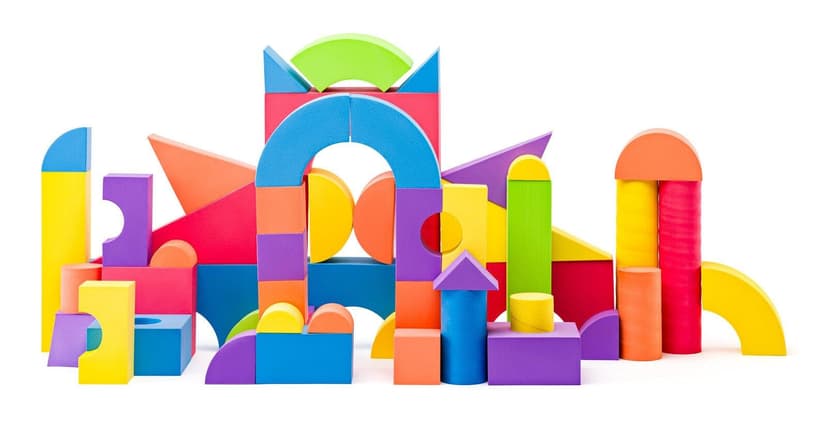 Plastica Penové kocky, 54 ks 105591653