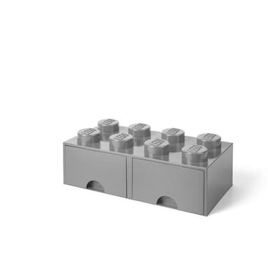 LEGO Storage úložný box 8 so zásuvkou - šedá 40061740