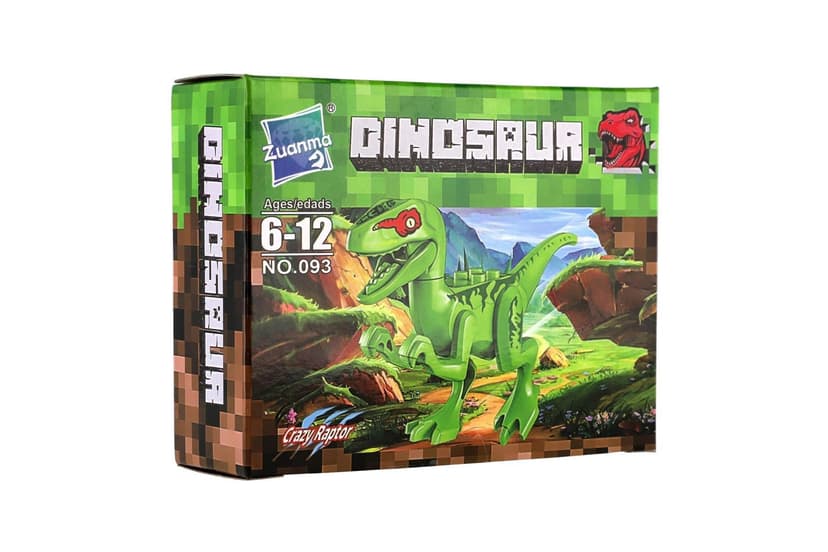 Teddies Stavebnica dinosaurus plast zelený 00800583