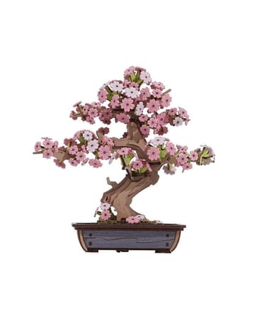 RoboTime 3D drevená skladačka Bonsaj sakura TG415