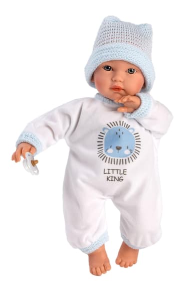 Llorens 30009 CUQUITO panenka miminko se zvuky a měkkým látkovým tělem - 30 cm MA4-30009