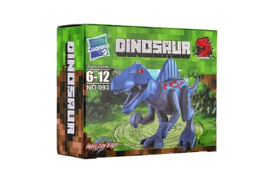 Teddies Stavebnica dinosaurus plast modrý 00800583