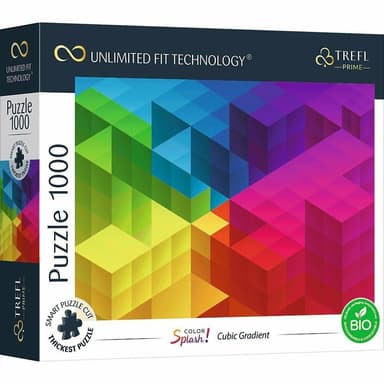 Trefl Prime Puzzle 1000 UFT - Farebné škvrny: Kubický gradient TR10700